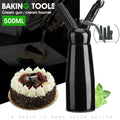 Professional Aluminum Cream Foamer Cream Whipper Butter Dispenser Coffee Dessert Cake DIY Bake Tools 500ml
