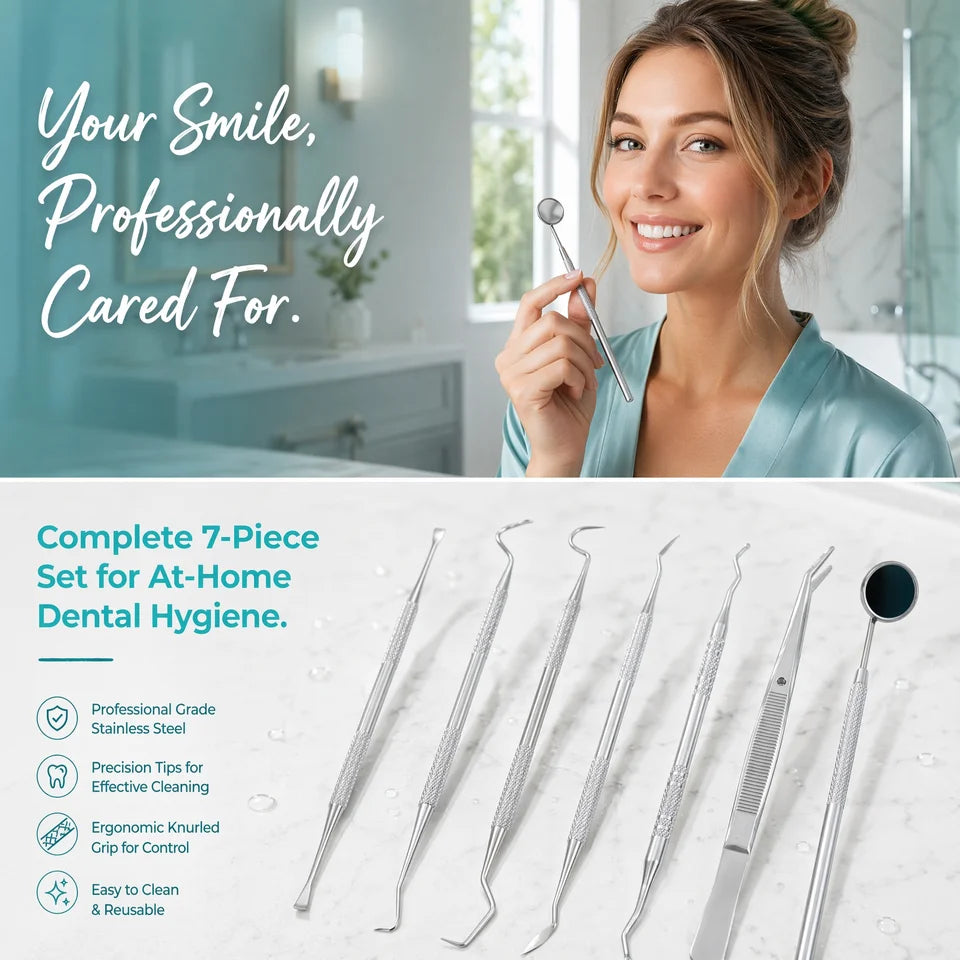 Dragon Professional Dental Cleaning Tools Stainless Steel Tooth Scraper Plaque Remover Tartar Pick Oral Hygiene Tool