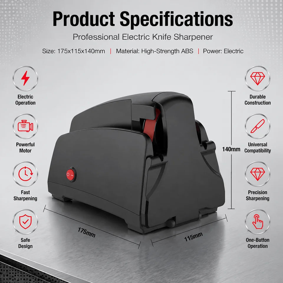 Home Use Electric Belt Sharpener, 4 Grits 120-1000#, Sanding Belt Knife Sharpening Tool for Kitchen