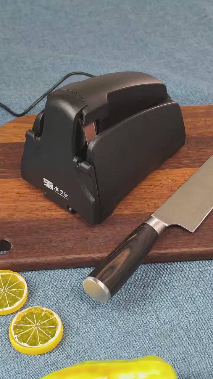 Home Use Electric Belt Sharpener, 4 Grits 120-1000#, Sanding Belt Knife Sharpening Tool for Kitchen