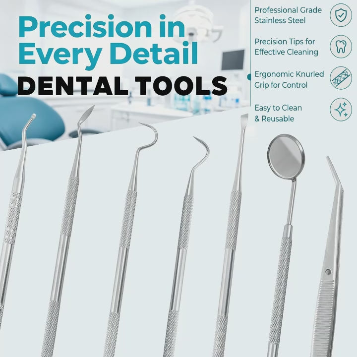 Dragon Professional Dental Cleaning Tools Stainless Steel Tooth Scraper Plaque Remover Tartar Pick Oral Hygiene Tool